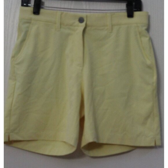 Macade Golf Shorts Women's Size 38R Slim Fit Lemon Twist Stretch 6" Inseam - Picture 1 of 7